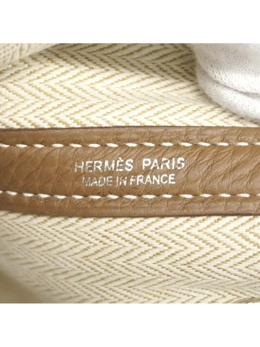 Hermes Tote Garden Party TPM Negonda Etoupe Silver